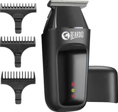 BEARDO ApeX Go Trimmer 80 min  Runtime 3 Length Settings(Black)