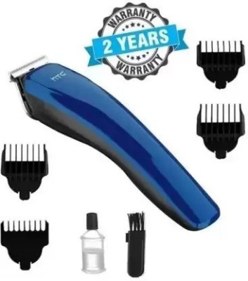 ChinuStyle Professional AT-528 Beard Rechargeable Battery Attractive design Fully Waterproof Trimmer 45 min  Runtime 4 Length Settings(Silver, Blue)