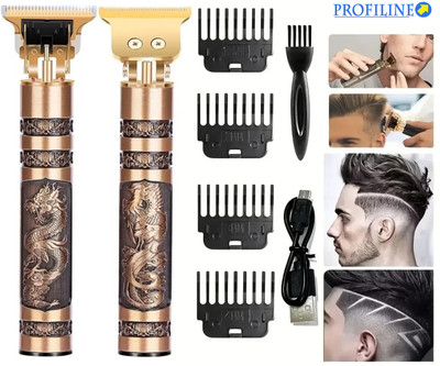 Profiline Beard Clipper Hair for Men Rechargeable Electric Shaver Trimmer 60 min  Runtime 1 Length Settings(Black)