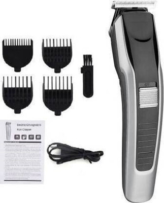 Baleds Max 538 Rechargeable Professional Titanium Blade Trimmer 60 min  Runtime 4 Length Settings(Silver)