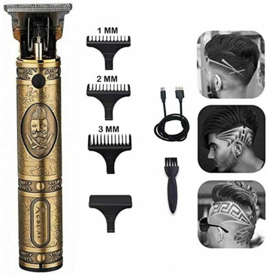 HouseOfCommon Hair Trimmer XY150 Trimmer 120 min  Runtime 4 Length Settings(Gold)