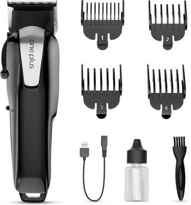 One Plus OP 8083 Cordless Professional Hair Clipper Dual LED Titanium coated blade Trimmer 150 min Runtime 4 Length Settings(Black) deal from flipkart One Plus OP 8083 Cordless Professional Hair Clipper Dual LED Titanium coated blade Trimmer 150 min Runtime 4 Length Settings(Black) deal from flipkart