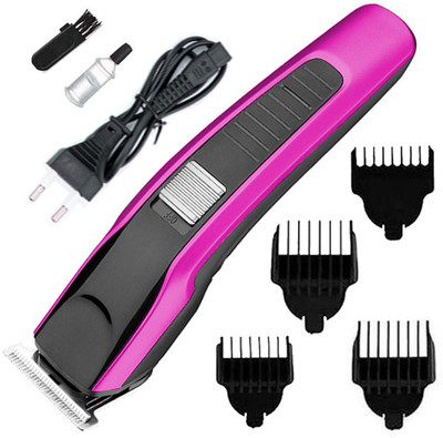 Crostal Profesional Rechargeable Powerful Cordless trimmer Shaver Fully Waterproof Trimmer 60 min  Runtime 1 Length Settings(Pink, Black, Silver)