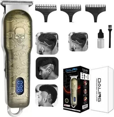 DALING DL-1327 Trimmer 90 min  Runtime 4 Length Settings(Gold)