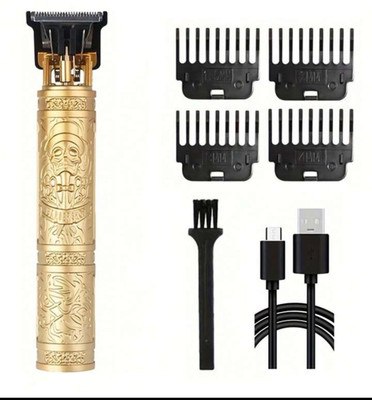 Mahirify Men's Trimmer for Beard, Hair, Body | 120 Min Use | 4 Settings | Gold- K1 Trimmer 120 min  Runtime 4 Length Settings(Gold)