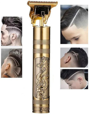 BITWEAVE Professional Vintage T9 USB Hair Cutting Trimmer T15 Trimmer 60 min  Runtime 4 Length Settings(Gold)