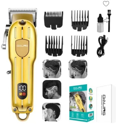 DALING DL-1538 Trimmer 120 min  Runtime 0 Length Settings(Gold)