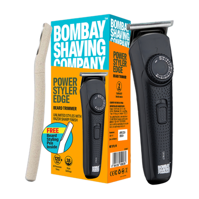 BOMBAY SHAVING COMPANY Power Styler Edge Beard Trimmer Trimmer 120 min  Runtime 38 Length Settings(Black)