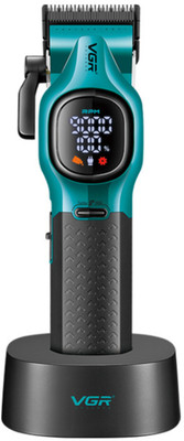 VGR V-886C Professional Clipper, Trimmer 200 min  Runtime 7 Length Settings(Green, Black)
