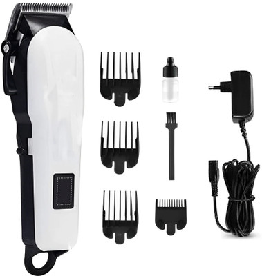 Dazzel Flex Electric Haircut Beard Hair Clipper and Trimmer powerful hair cutting Machine Fully Waterproof Trimmer 240 min  Runtime 4 Length Settings(White, Black)