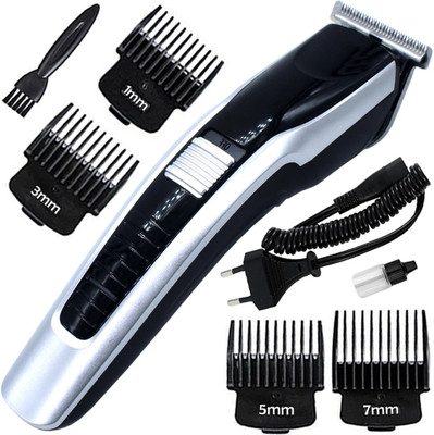 HTTCC Rechargeable Waterproof Professional Hair Clipper Beard Moustache Trimmer AG Fully Waterproof Body Groomer 120 min  Runtime 4 Length Settings(Multicolor)