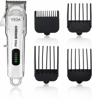 Vega Professional VPVHC-09 Trimmer 180 min  Runtime 2 Length Settings(Silver)