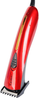 Kemei KM-201B WHT Electric Wired Trimmer 0 min  Runtime 4 Length Settings(Red)