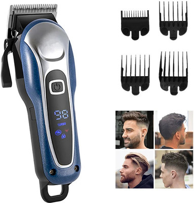 EVETIS Pet Hair Trimmer Dogs & Cats Grooming Machine Wireless Rechargeable Trimmer 240 min  Runtime 4 Length Settings(Blue, Black)