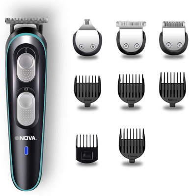 NOVA NG 1144 Trimmer 120 min  Runtime 9 Length Settings(Black)