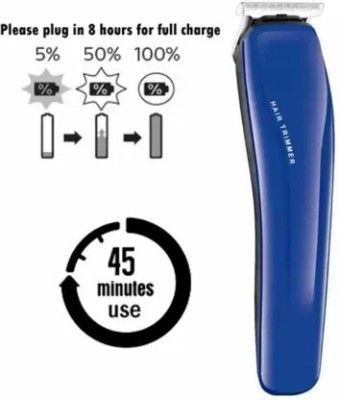 ED EXDAS AT-528hair trimmer pro professional saver trim Trimmer 80 min  Runtime 4 Length Settings(Blue)