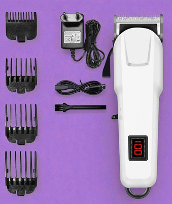 3BAAN X36 Men’s Grooming Kit | Precision Beard Trimmer & Hair Shaver Fully Waterproof Trimmer 240 min  Runtime 4 Length Settings(White)