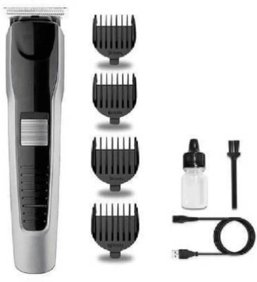 Rawnrich Trimmer AT-538 Beard and Hair Clipper Trimmer. 60 min Runtime. 31 Trimmer 60 min  Runtime 4 Length Settings(Black)