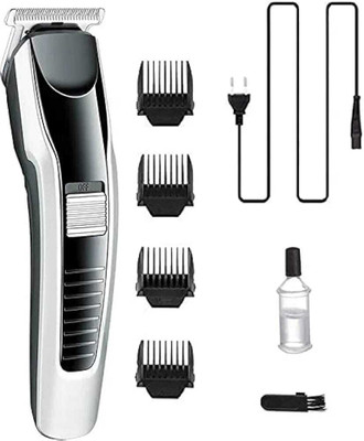 anishify Men's Cordless Waterproof Professional Rechargeable Beard Mustacho Trimmer Fully Waterproof Trimmer 120 min  Runtime 4 Length Settings(Black)
