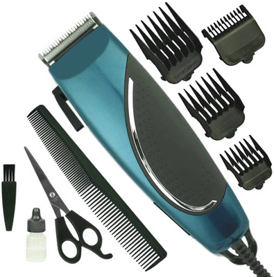 Crostal Corded Electric Professional Hair Clipper Shaver Trimmer Fully Waterproof Trimmer 0 min  Runtime 4 Length Settings(Green, Black)
