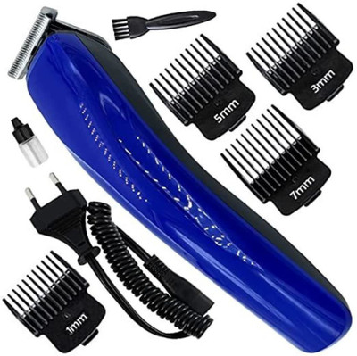 RECHOO HTC AT-528 Beard and Hair Trimmer For Men and Women Trimmer 100 min  Runtime 4 Length Settings(Blue)