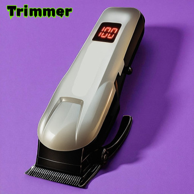 Shamsa X227 Waterproof Beard Trimmer for Men | Durable, Rechargeable & Low Noise Fully Waterproof Trimmer 240 min  Runtime 4 Length Settings(White)