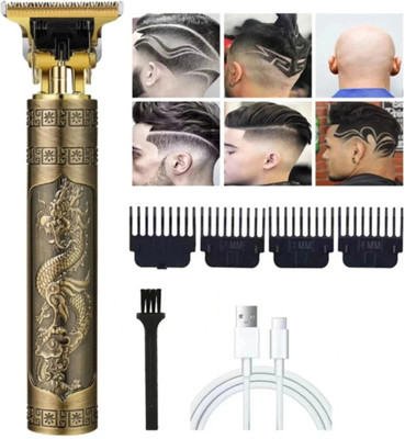 VR Bright Lite T9 Trimmer Man Beard Trimmer sounds like a versatile grooming tool!, i Trimmer 90 min  Runtime 1 Length Settings(Gold)