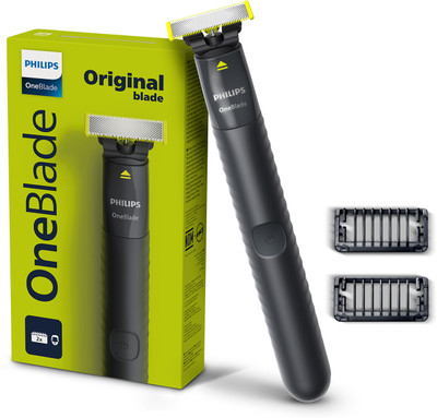 PHILIPS OneBlade QP1424/10 Trimmer 30 min Runtime 3 Length Settings(Black)