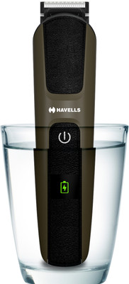 HAVELLS BT5115 Beard, IPX7 Fully Washable Body, Trimmer 120 min  Runtime 9 Length Settings(Brown)
