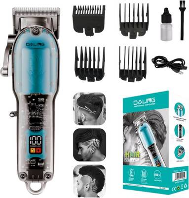 DALING PROFESSIONAL DL-1539-LED Display Rechargeable Hair Clipper Trimmer 120 min  Runtime 4 Length Settings