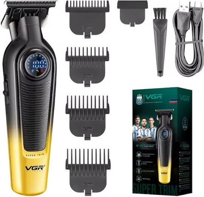 VGR V-996 Professional Trimmer 300 min  Runtime 5 Length Settings(Gold, Black)