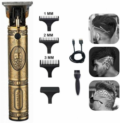 UZAN Professional Golden t99 Trimmer Haircut Grooming Kit Metal Body Rechargeable 47 Trimmer 90 min  Runtime 4 Length Settings(Multicolor)