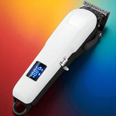 Nilesawar X90 Precision Beard & Hair Trimmer for Men – Cordless, Durable, Easy to Clean Fully Waterproof Trimmer 240 min  Runtime 4 Length Settings(White)