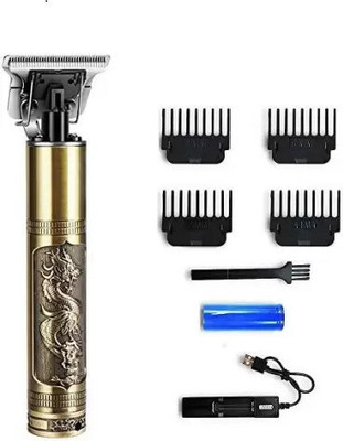 VR Bright Lite Professional Golden t99 Trimmer Haircut Grooming Kit Metal Body Rechargeable 42 Trimmer 90 min  Runtime 4 Length Settings(Gold)