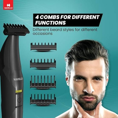 HAVELLS TRIMMER ST 8000 Trimmer 90 min  Runtime 5 Length Settings(Black)
