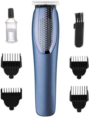 HTTCC AT-1210 : The Affordable and Versatile Hair and Beard Trimmer for Men and Women Trimmer 60 min  Runtime 4 Length Settings(Blue)