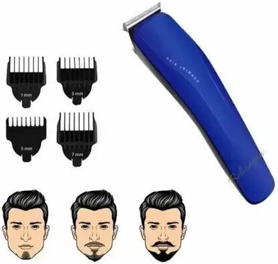 Rawnrich Hair Cutting Saving Classic AT 528 Machine Beard Trimmer Trimmer 60 min  Runtime 4 Length Settings(Blue)