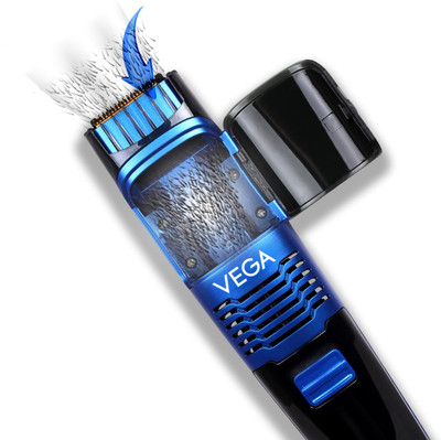 VEGA Smart Series Vacuum Beard Trimmer, (VHTH-28) Trimmer 60 min  Runtime 10 Length Settings(Black)