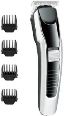 SPORT COLLECTION HTC Pro Max Rechargeable Professional Titanium Blades 3In 1 Trimmer 60 min  Runtime 4 Length Settings(Silver, Black)