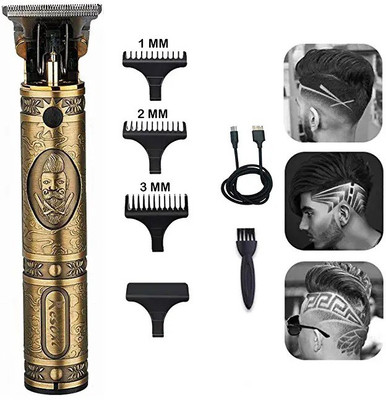 Rozti Professional MaxtopT99 Rechargeable Cordless Electric Blade Beard Trimmer N76 Trimmer 120 min  Runtime 4 Length Settings(Gold)