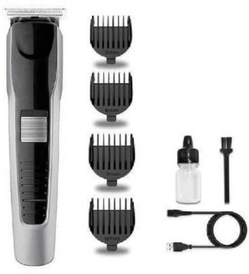 ZATCO Hair Clipper Cordless Cutting Blade Trimmer 90 min Runtime 4 Length S Trimmer 60 min  Runtime 4 Length Settings(Silver, Black)