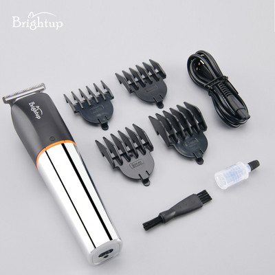 Brightup Washable_PR-2615 Fully Waterproof Trimmer 99 min  Runtime 4 Length Settings(Silver, Black)
