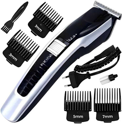 Deal To Easy 538 Rechargeable Trimmer for MEN/WOMEN Trimmer 120 min  Runtime 5 Length Settings(Black, Silver)