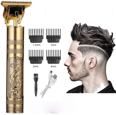BITWEAVE Professional Vintage T9 USB Hair Cutting Trimmer T20 Trimmer 60 min  Runtime 1 Length Settings(Gold)