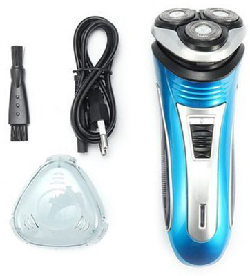 SDMS 3Blade Rotary Shaver 2in1 Chargeable Beard Mustache Pop Up Trimmer Clipper Trimmer 240 min  Runtime 1 Length Settings(Multicolor)