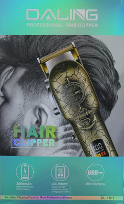 DALING DL-1811 Trimmer 120 min  Runtime 4 Length Settings(Gold)