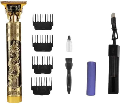 SOULFLARE Professional T99 Maxtop Golden trimmer clipper shaver Beard Hair Trimmer N231 Trimmer 60 min  Runtime 4 Length Settings(Gold)