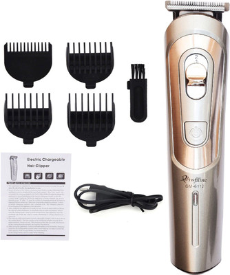 Profiline 6112-Silver SMART Trimmer 60 min  Runtime 2 Length Settings(Blue)