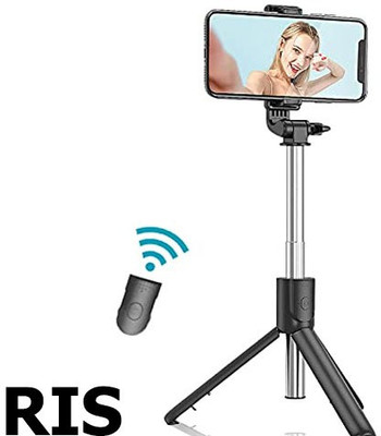 SOJUBA Tripod Stand for All mobile phone and Android Smartphones Bluetooth Selfie Stick Monopod, Tripod, Tripod Kit, Tripod Bracket(Black, Supports Up to 500 g)