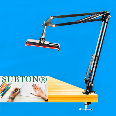 subton Overhead Tripod Camera Stand 360 Tablet Mobile Holder Cell Phone Stand Tripod, Tripod Bracket, Tripod Clamp, Tripod Ball Head(Black, Supports Up to 1000 g)
